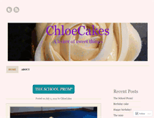 Tablet Screenshot of chloecakes.wordpress.com