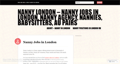 Desktop Screenshot of nannylondon.wordpress.com