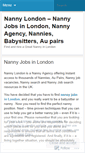 Mobile Screenshot of nannylondon.wordpress.com