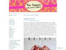 Tablet Screenshot of needesigns.wordpress.com