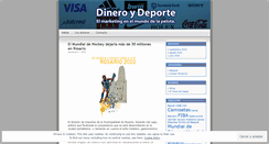 Desktop Screenshot of dineroydeporte.wordpress.com