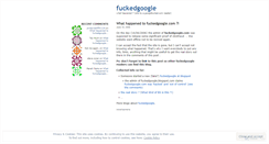 Desktop Screenshot of fuckedgoogle.wordpress.com