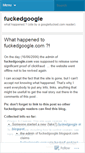 Mobile Screenshot of fuckedgoogle.wordpress.com