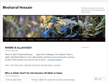 Tablet Screenshot of mosharrafnz.wordpress.com