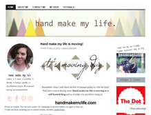 Tablet Screenshot of handmakemylife.wordpress.com