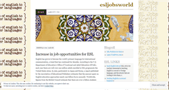 Desktop Screenshot of esljobsworld.wordpress.com