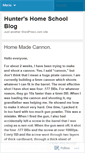 Mobile Screenshot of huntershomeschoolblog.wordpress.com