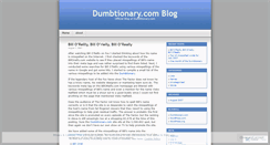 Desktop Screenshot of dumbtionary.wordpress.com