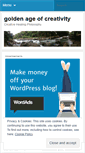 Mobile Screenshot of goldenageofcreativity.wordpress.com