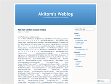 Tablet Screenshot of akitom.wordpress.com