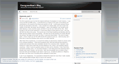 Desktop Screenshot of energymedium.wordpress.com