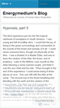 Mobile Screenshot of energymedium.wordpress.com