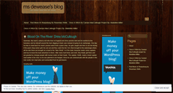 Desktop Screenshot of msdewease.wordpress.com