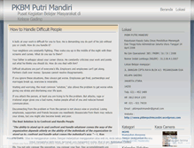 Tablet Screenshot of pkbmputrimandiri.wordpress.com