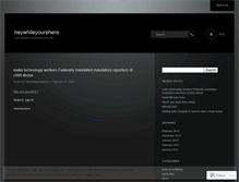 Tablet Screenshot of heywhileyourehere.wordpress.com