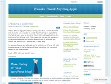Tablet Screenshot of itweaks.wordpress.com