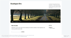 Desktop Screenshot of guadagnaora.wordpress.com