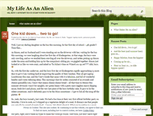 Tablet Screenshot of lifeasanalien.wordpress.com