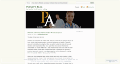 Desktop Screenshot of patientadvocacyltd.wordpress.com