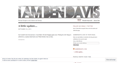 Desktop Screenshot of iambendavis.wordpress.com