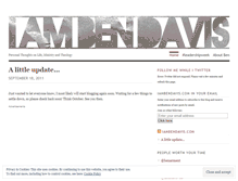 Tablet Screenshot of iambendavis.wordpress.com