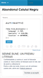 Mobile Screenshot of abandonulcaluluinegru.wordpress.com