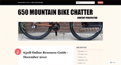 Desktop Screenshot of 650bikes.wordpress.com