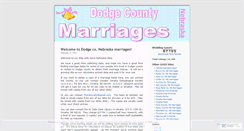 Desktop Screenshot of dodgemarriages.wordpress.com
