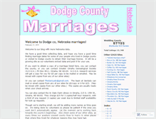 Tablet Screenshot of dodgemarriages.wordpress.com