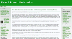 Desktop Screenshot of cleangreensustainable.wordpress.com