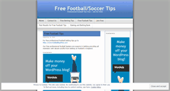 Desktop Screenshot of footballtipsfree.wordpress.com