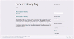 Desktop Screenshot of memphis.bancdebinaryfaq.wordpress.com