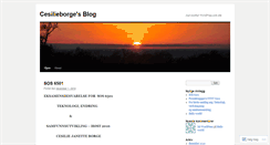 Desktop Screenshot of cesilieborge.wordpress.com