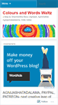 Mobile Screenshot of coloursandwordswaltz.wordpress.com