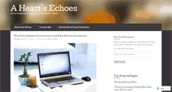 Desktop Screenshot of ahechoes.wordpress.com