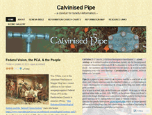 Tablet Screenshot of calvinisedpipe.wordpress.com