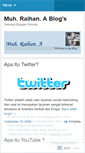 Mobile Screenshot of mraihan.wordpress.com