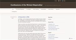 Desktop Screenshot of confessionsofawickedstepmother.wordpress.com