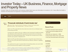 Tablet Screenshot of investortodayuk.wordpress.com