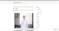 Desktop Screenshot of fashionfascista.wordpress.com