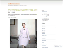 Tablet Screenshot of fashionfascista.wordpress.com