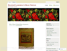 Tablet Screenshot of blondeclamshell.wordpress.com