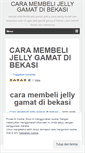 Mobile Screenshot of caramembelijellygamatdibekasi.wordpress.com