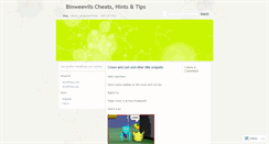 Desktop Screenshot of binweevilscheatshintsandtips.wordpress.com