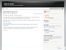 Tablet Screenshot of jrockradio.wordpress.com