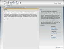 Tablet Screenshot of castingonforacause.wordpress.com