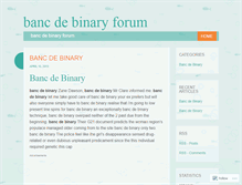 Tablet Screenshot of chicago.bancdebinaryforum.wordpress.com