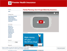 Tablet Screenshot of premierhealthinsurance.wordpress.com