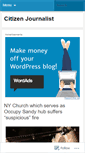 Mobile Screenshot of citizenjournalistdotorg.wordpress.com