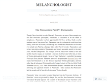 Tablet Screenshot of melanchologist.wordpress.com